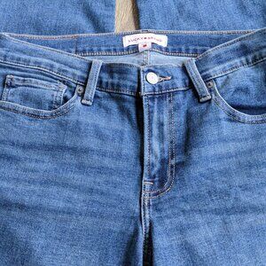 Lucky Brand Sweet Mid Rise Straight Leg Medium Wash Blue Jeans, Size 10/30
